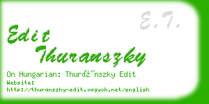 edit thuranszky business card